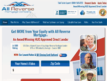 Tablet Screenshot of allreversemortgage.com